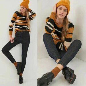 NWT PILCRO Anthropologie Pilcro Shimmer High Rise Denim Legging Size 27